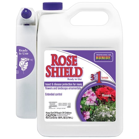 Rose Shield Liquid Fungicide Insecticide And Miticide 128 Oz